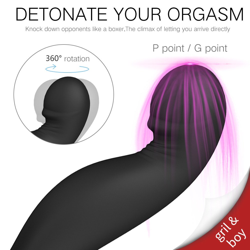 Sexfoxes Custom Color Light Back Court Vibration Pull Bead Female Masturbation Toy Sex Wireless Prostate Massager Anal Plug