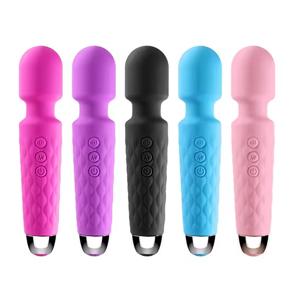 G Spot Vibrators Clitoris Dildo Anal Rotating Head Magic Wand Vibrator Powerful 20 Vibration Modes & 8 Speeds Sexs Toy for Women