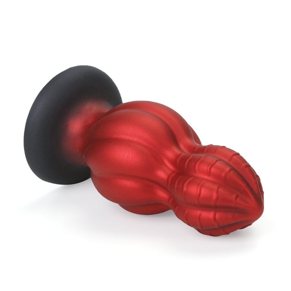 New Design Large Soft Silicone Adult Butt Plug Set Red Thrust Anal Sex Dildo Unisex Adult Sex Toy