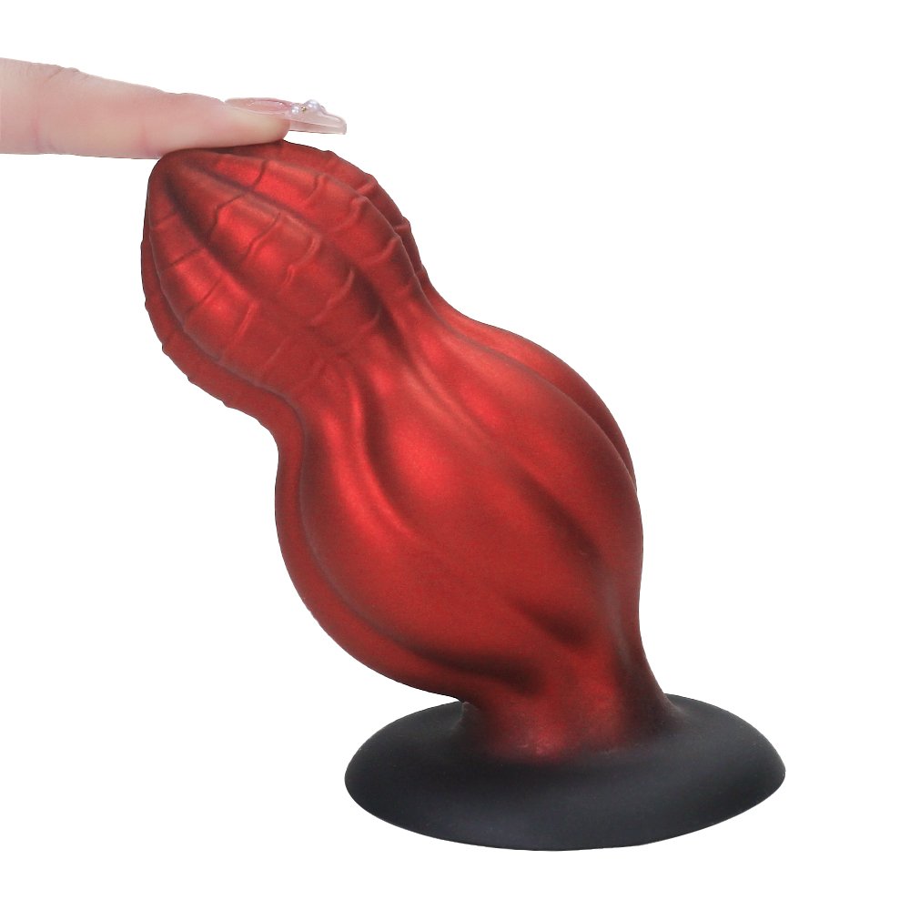 New Design Large Soft Silicone Adult Butt Plug Set Red Thrust Anal Sex Dildo Unisex Adult Sex Toy