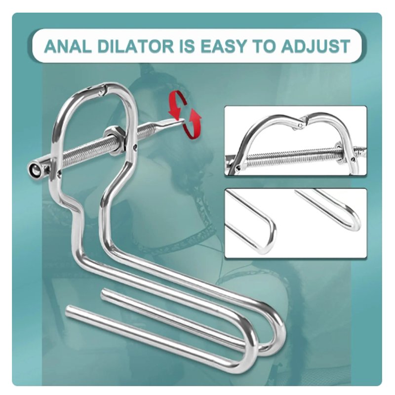 Adjustable Stainless Steel Adult Anal Vaginal Speculum Sex Toy Butt Plug for Women Juguetes Sexuales