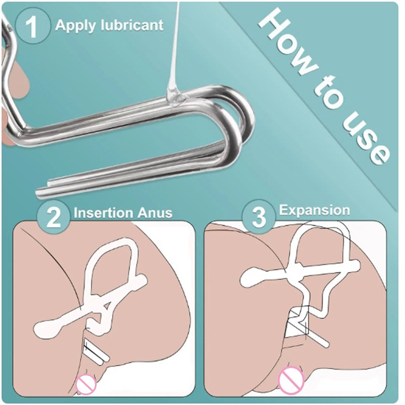 Adjustable Stainless Steel Adult Anal Vaginal Speculum Sex Toy Butt Plug for Women Juguetes Sexuales