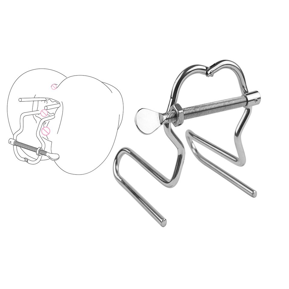Adjustable Stainless Steel Adult Anal Vaginal Speculum Sex Toy Butt Plug for Women Juguetes Sexuales