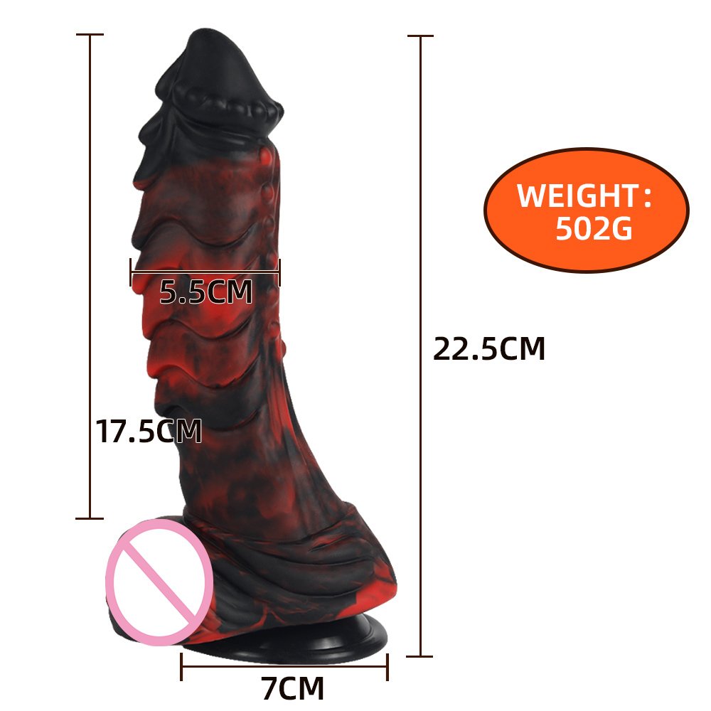 XISE Adult toy Monster dildo Seductive Ridge Monster dildo Realistic dildo with powerful suction cup