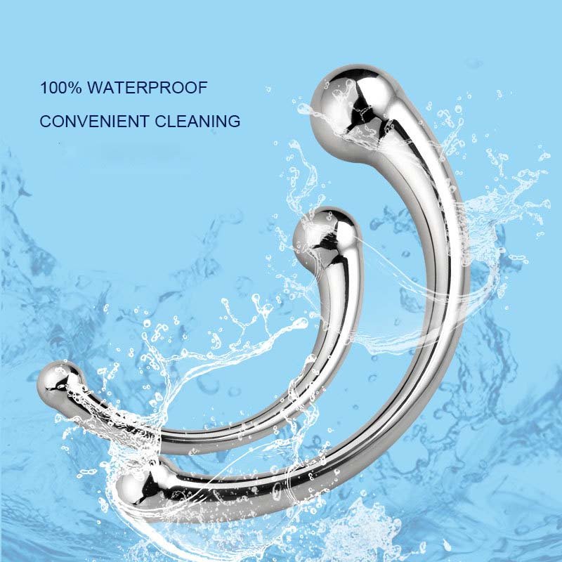 Metal Double End Anal Plug Prostate Massage Stick SM Vestibular Anal Plug G Dot Adult Toy