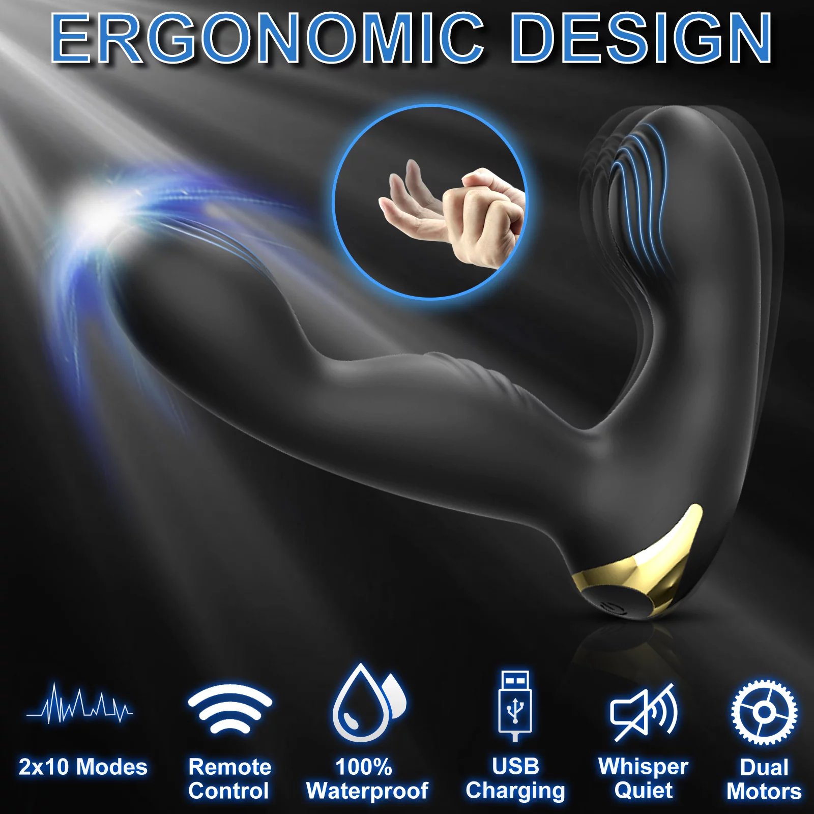 Wireless Remote Control Prostate Massager Anal Plug Vibrator Thrusting Vibrating G Spot Massager Sex Toys for Men Women Couples