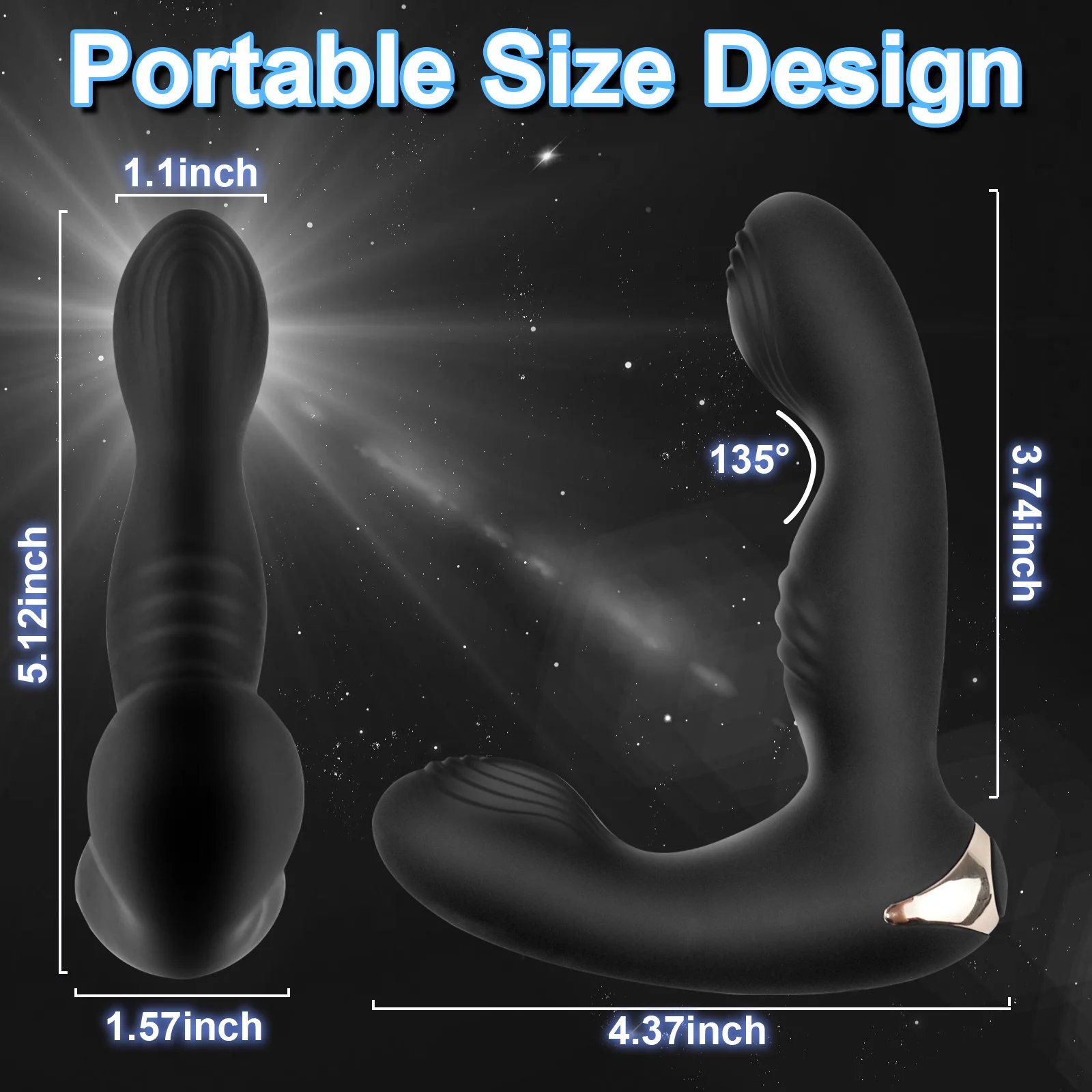 Wireless Remote Control Prostate Massager Anal Plug Vibrator Thrusting Vibrating G Spot Massager Sex Toys for Men Women Couples