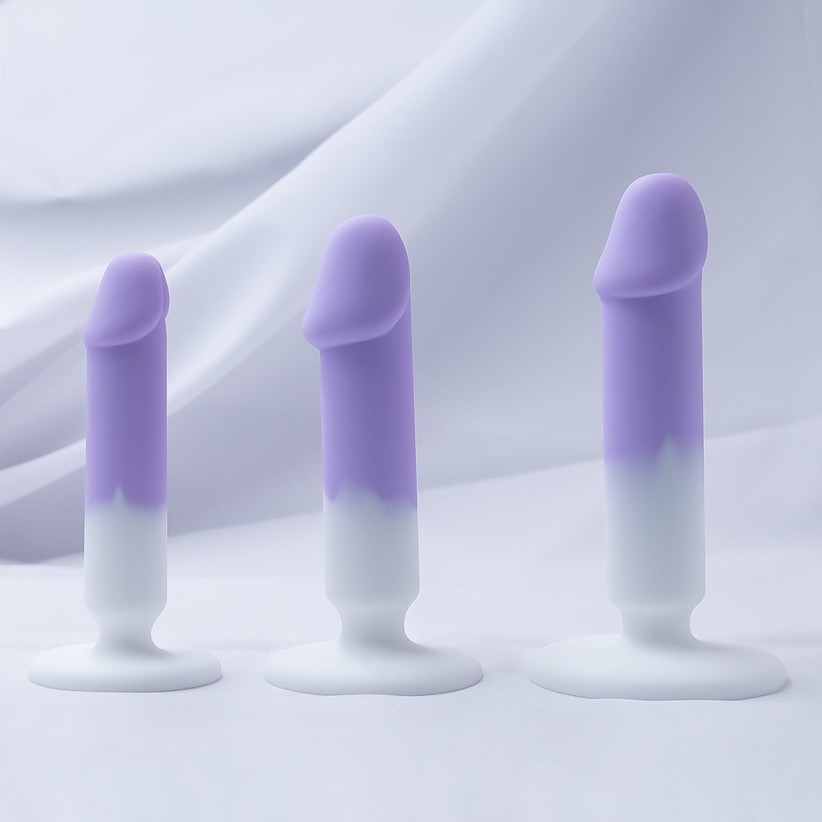 Realistic Anal Dildo Wholesales Soft Butt Spreader Small Masturbators Dildo Silicone Anal Plug Set for Women Men