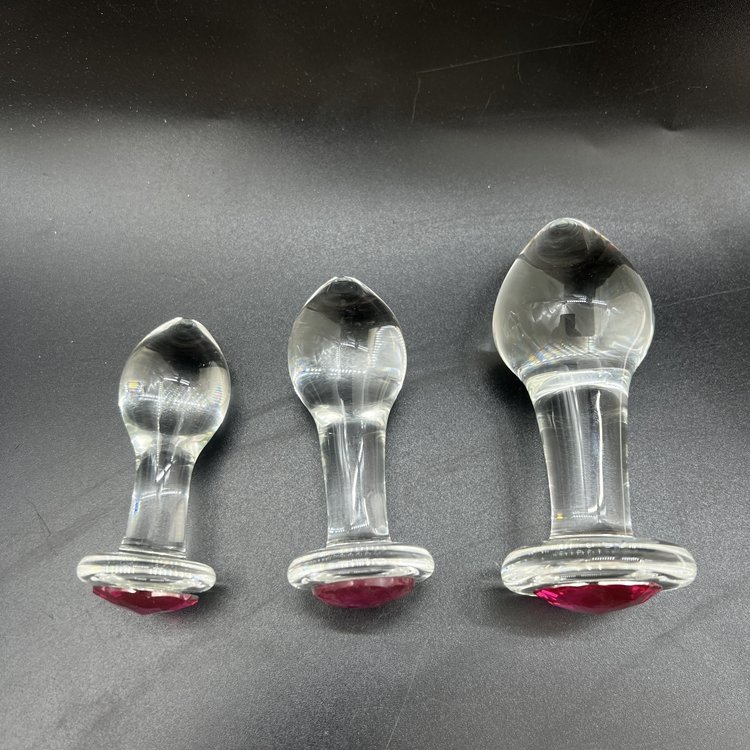 Factory Direct Wholesale Clear Glass Crystal Dildo Male Anal Sex Toy