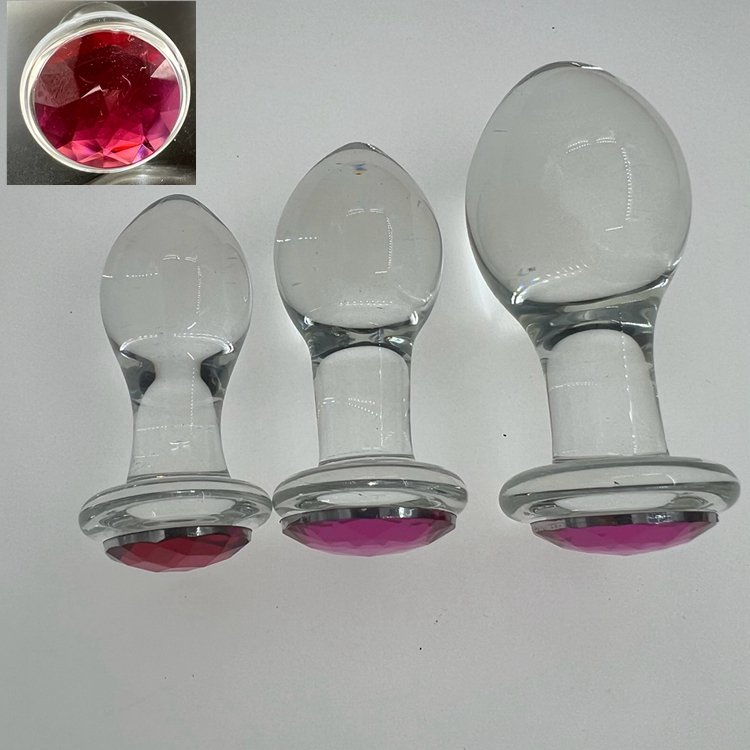 Factory Direct Wholesale Clear Glass Crystal Dildo Male Anal Sex Toy