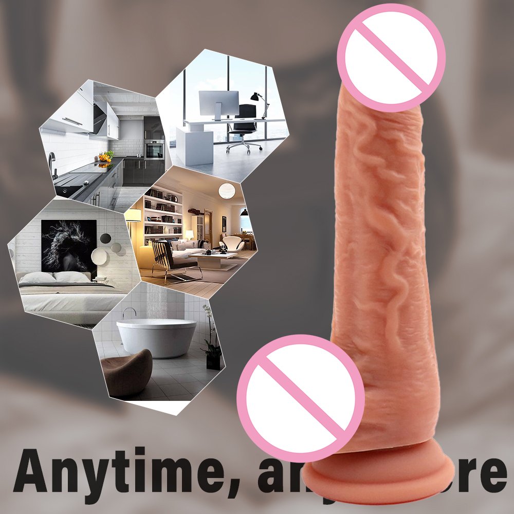 Skin Feeling Realistic Dildo Sex Toy for Women Soft Huge Penis with Suction Cup G-Spot Anal Masturbate Sex Toys for Adults