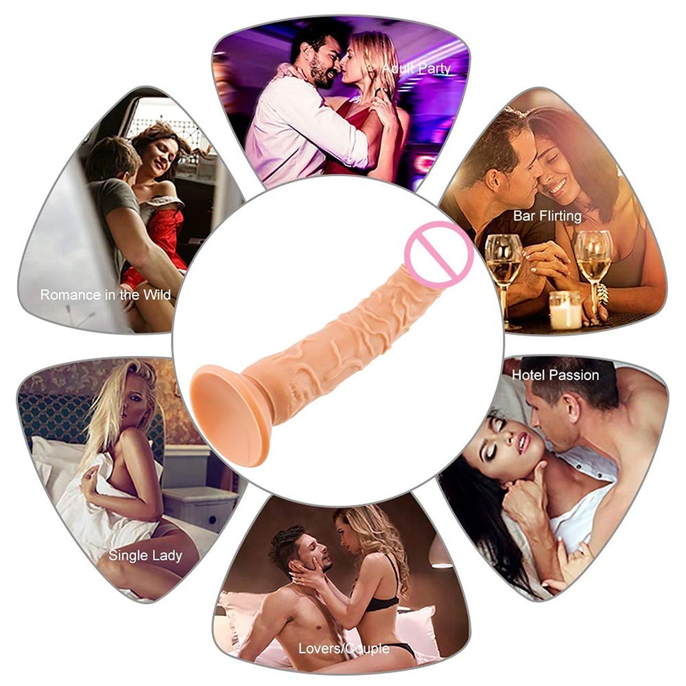 Lifelike Realistic Ball-free Protruding Dildo Anal Toy Vagina G-spot Stimulation Anus Intercourse Artificial Penis For Women Men