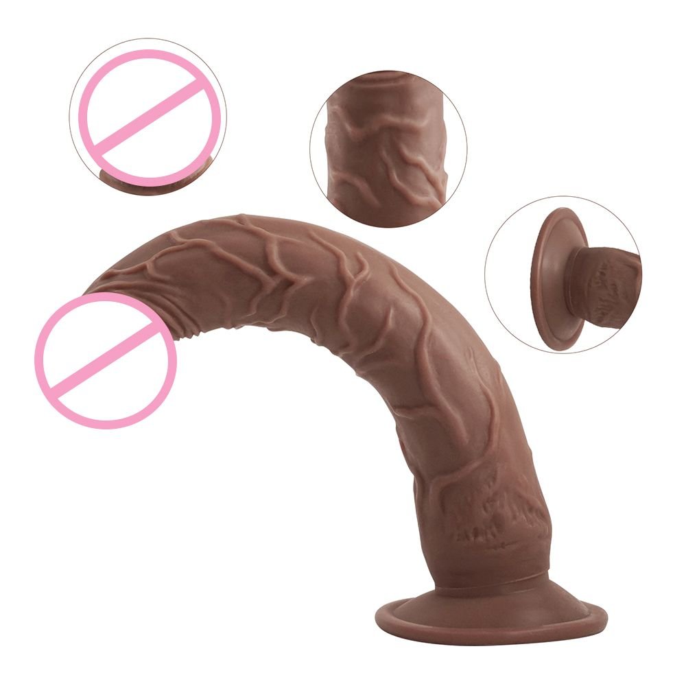 Lifelike Realistic Ball-free Protruding Dildo Anal Toy Vagina G-spot Stimulation Anus Intercourse Artificial Penis For Women Men