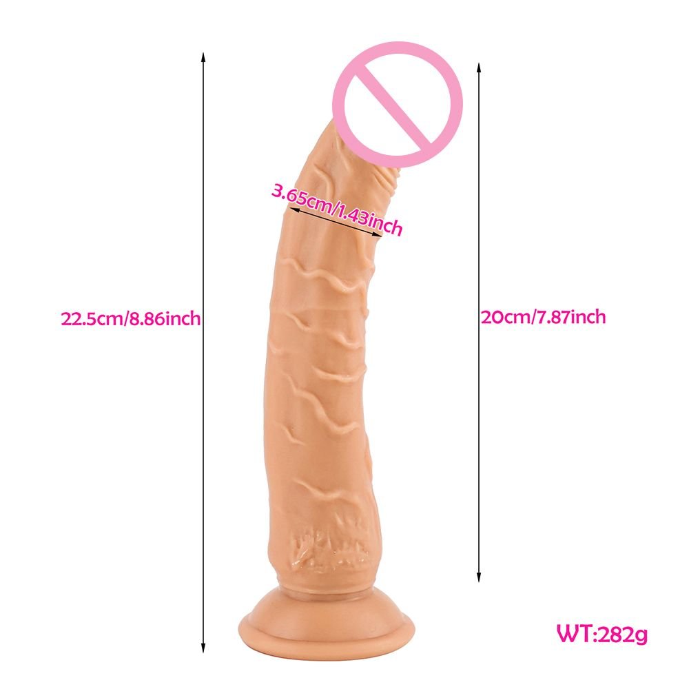 Lifelike Realistic Ball-free Protruding Dildo Anal Toy Vagina G-spot Stimulation Anus Intercourse Artificial Penis For Women Men