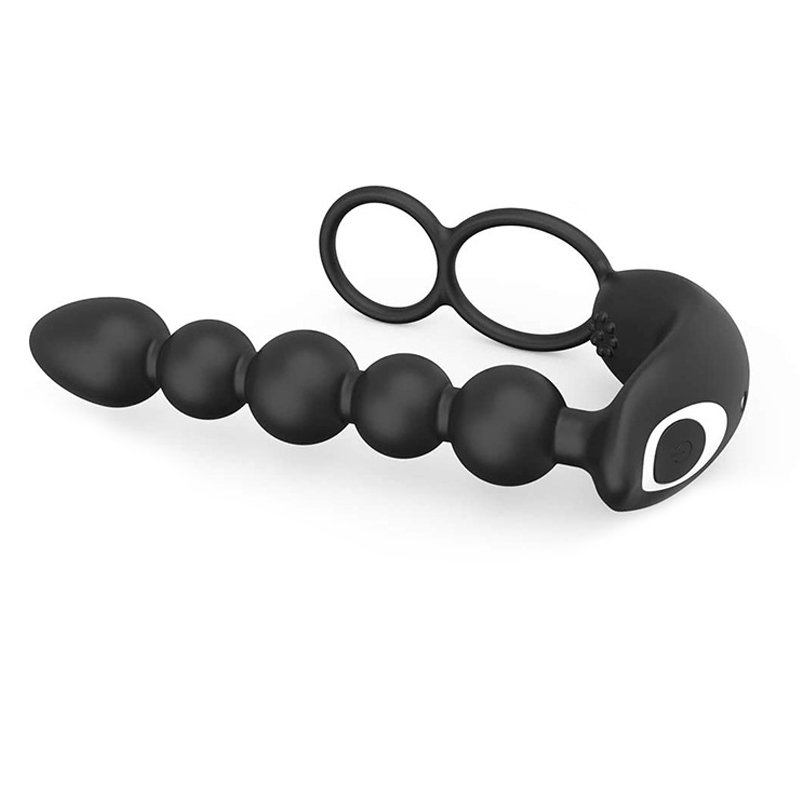 Remote control Anal bead rechargeable vibrator waterproof prostate massager for men butt plug anal sex toys