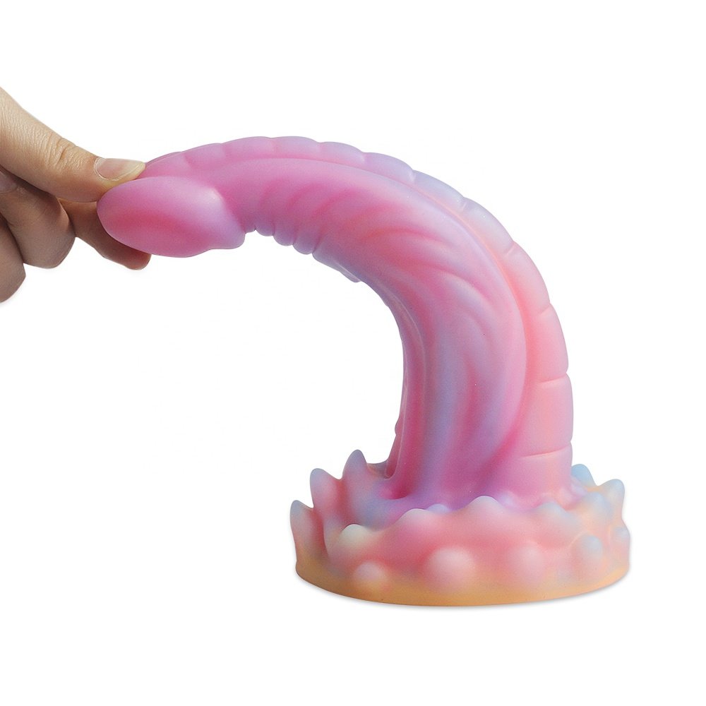 Huge Soft Large Luminous Thrust Silicone Dildo Toy for Women and Couples Liquid Silicone Sex Toy