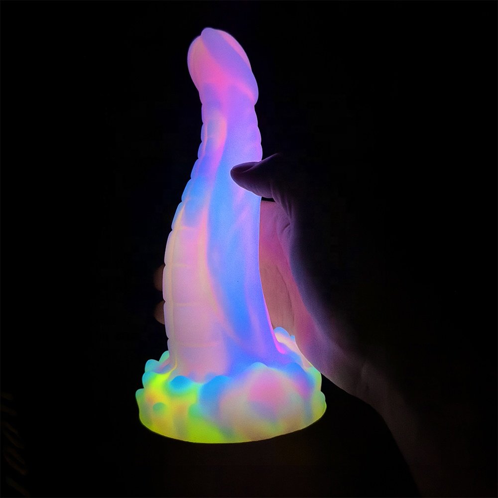 Huge Soft Large Luminous Thrust Silicone Dildo Toy for Women and Couples Liquid Silicone Sex Toy
