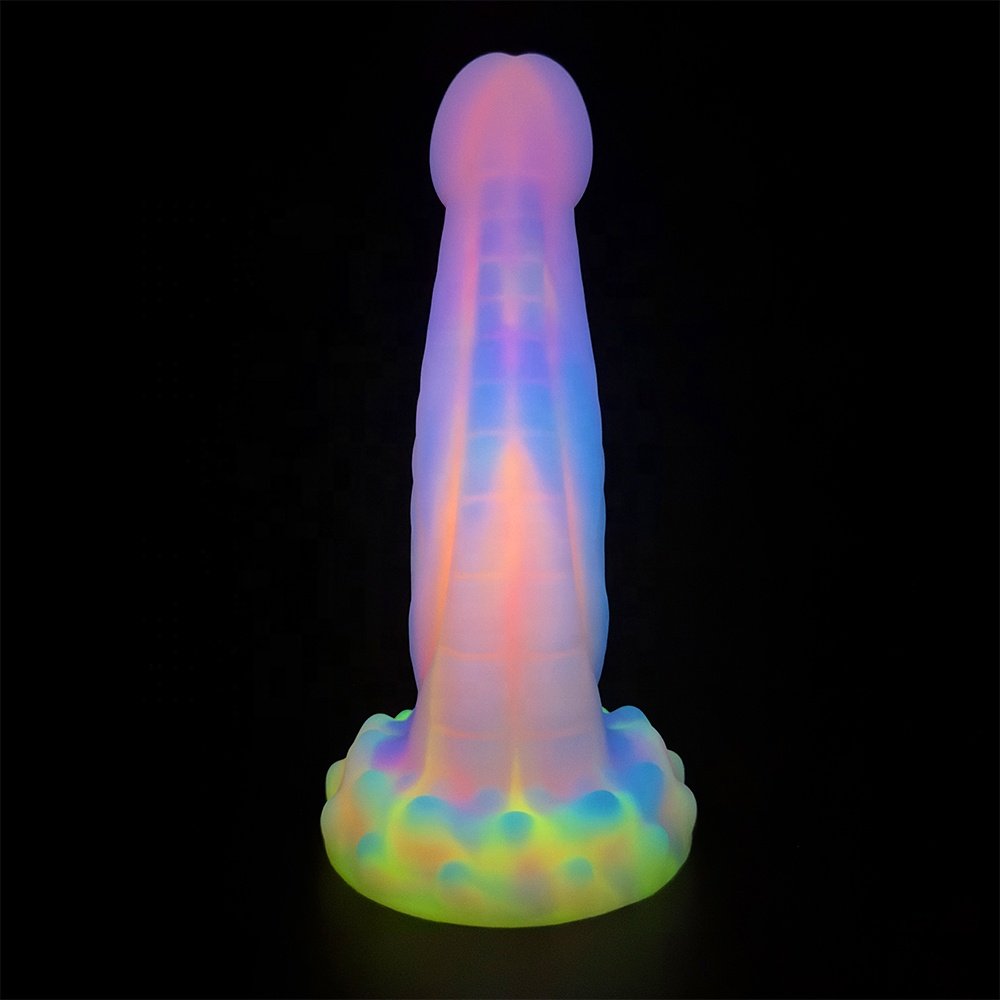 Huge Soft Large Luminous Thrust Silicone Dildo Toy for Women and Couples Liquid Silicone Sex Toy
