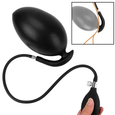 BlueRabbit Inflatable Butt Plug Wholesale Anal Expand Silicone Inflatable Anal Plug with Detachable Air Pump Sex Toys