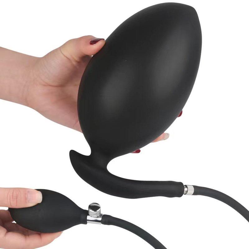 BlueRabbit Inflatable Butt Plug Wholesale Anal Expand Silicone Inflatable Anal Plug with Detachable Air Pump Sex Toys