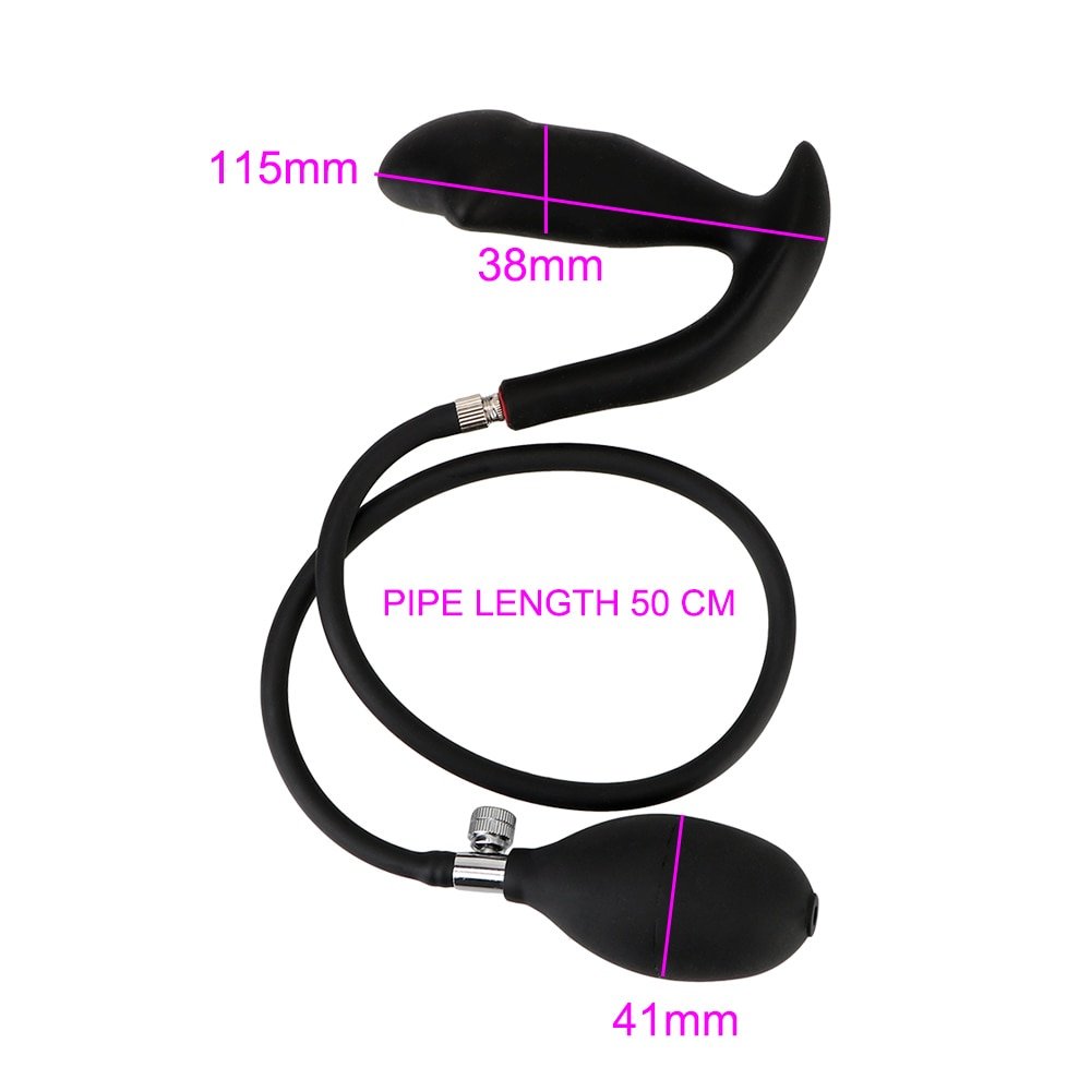 BlueRabbit Inflatable Butt Plug Wholesale Anal Expand Silicone Inflatable Anal Plug with Detachable Air Pump Sex Toys