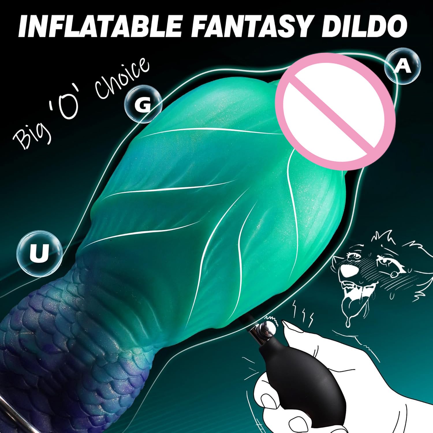 New Realistic Dildo Inflatable Silicone Anal Plug Alien Dildo Suction Cup Anal Plug Sex Toys Anal Butt Plug Sexy Sex Toy For Men