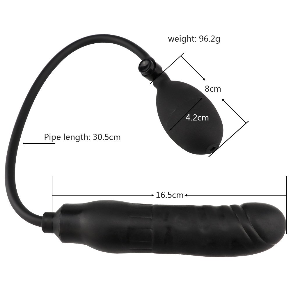 2024 New Siicone Inflatable anal plug wholesale cheapest large inflatable real feel anal dildo sex toy for women