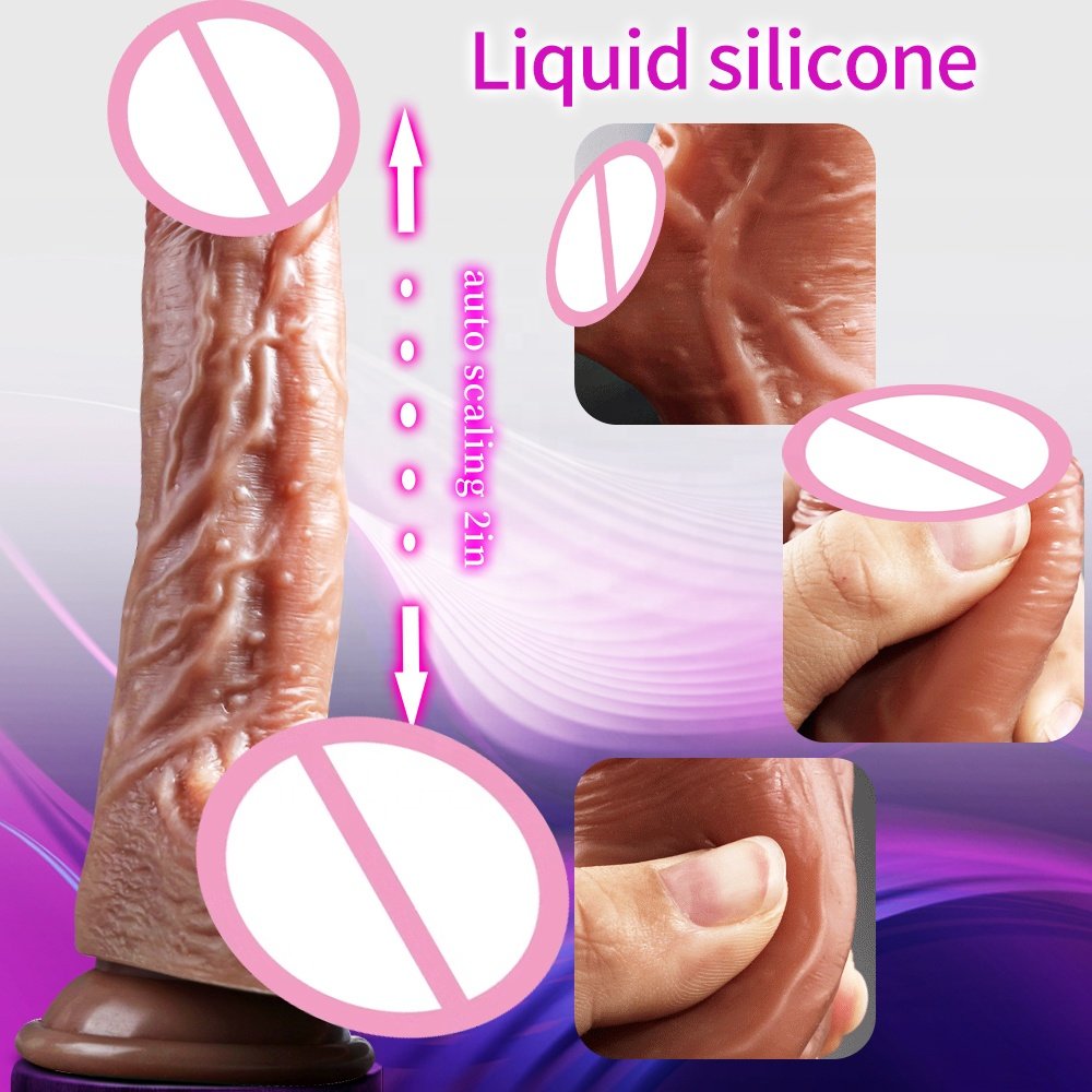 Realistic Dildo Vibrator For Women Sex Toys Heating Big Cock Remote Control Penis Telescopic Vibrators Anal Female Stimulator