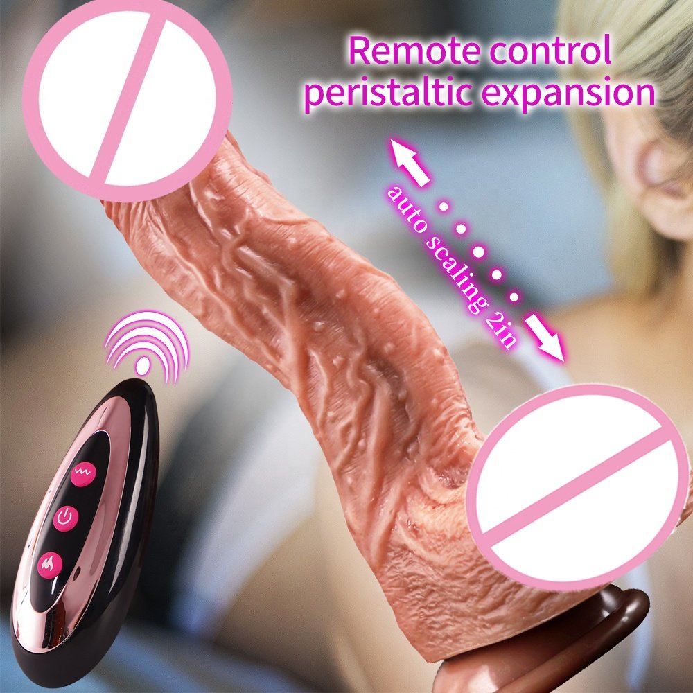 Realistic Dildo Vibrator For Women Sex Toys Heating Big Cock Remote Control Penis Telescopic Vibrators Anal Female Stimulator