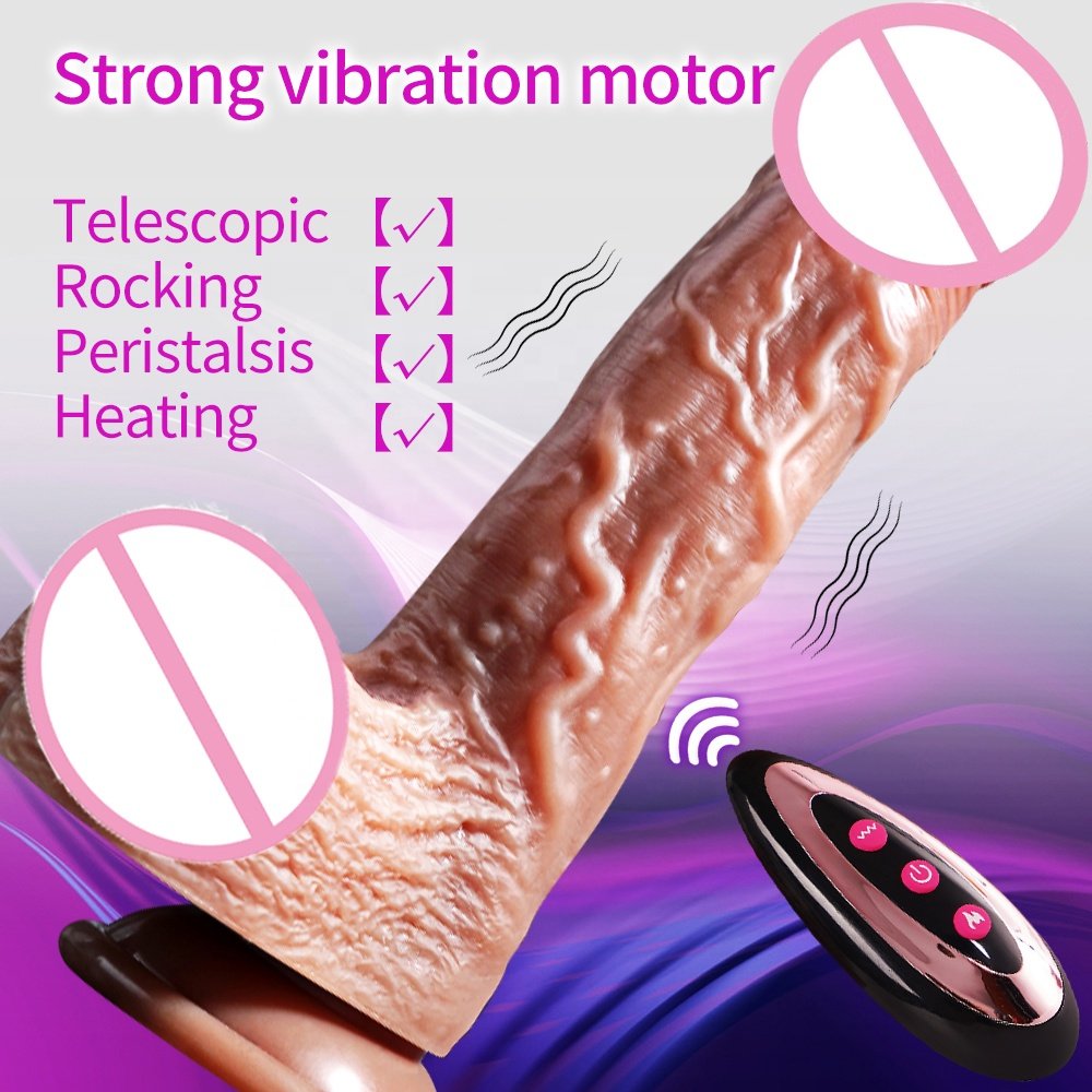 Realistic Dildo Vibrator For Women Sex Toys Heating Big Cock Remote Control Penis Telescopic Vibrators Anal Female Stimulator