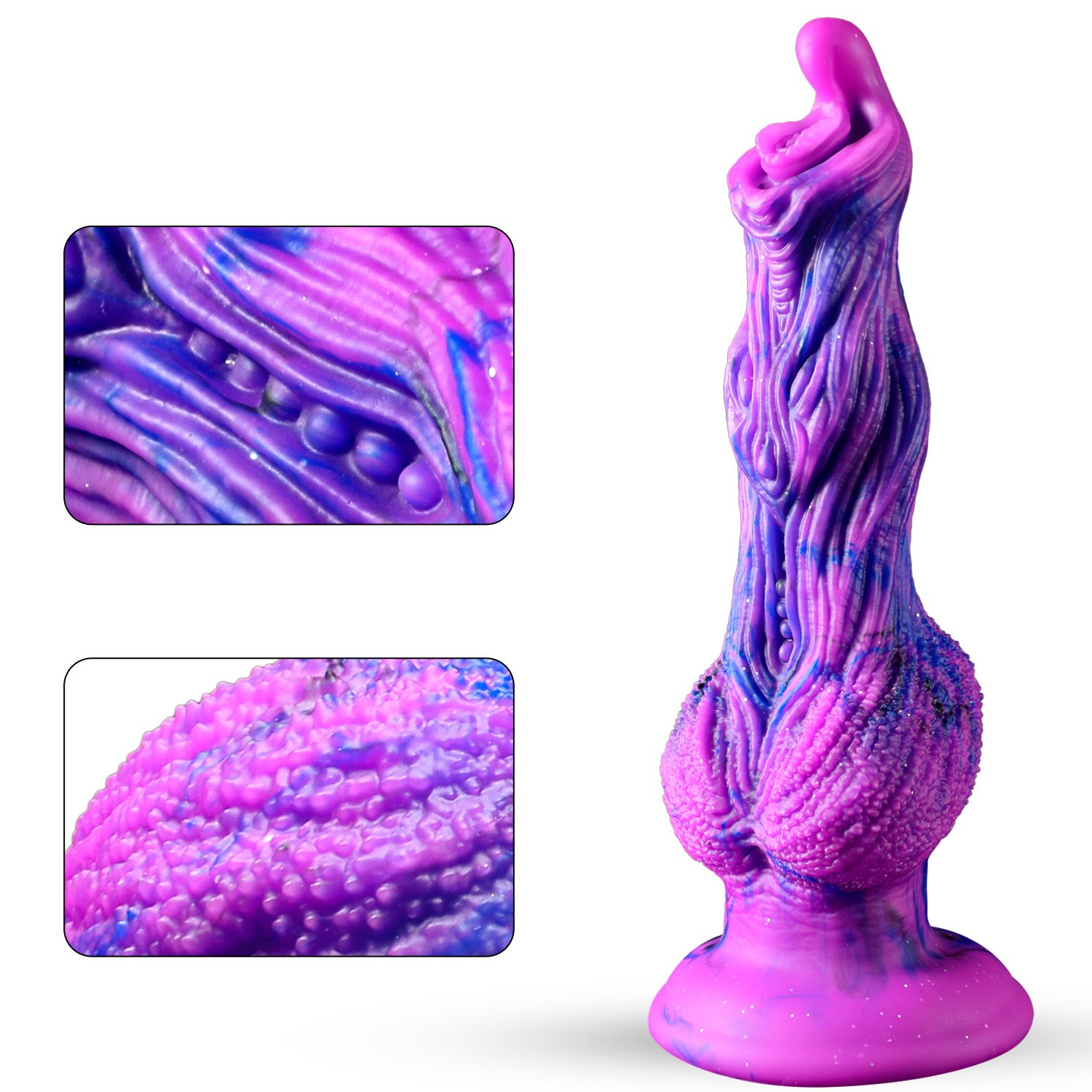 9.8 Inch Fantasy Horse Dildo with 2 Big Knots Strong Suction Cup Thick Anal Dildo-Adult Sex Toy