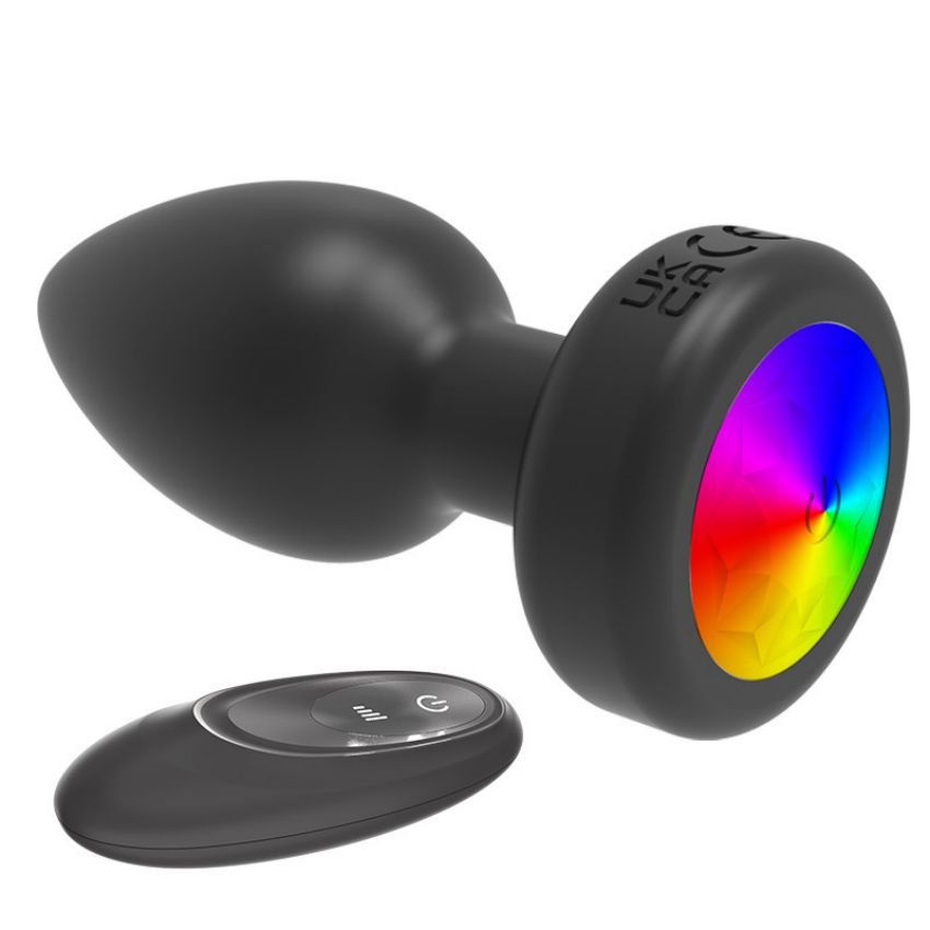 Remote Control Shining Attractive Colored Bead Diamond Anal Plug Butt Plug Sex Toys for Women