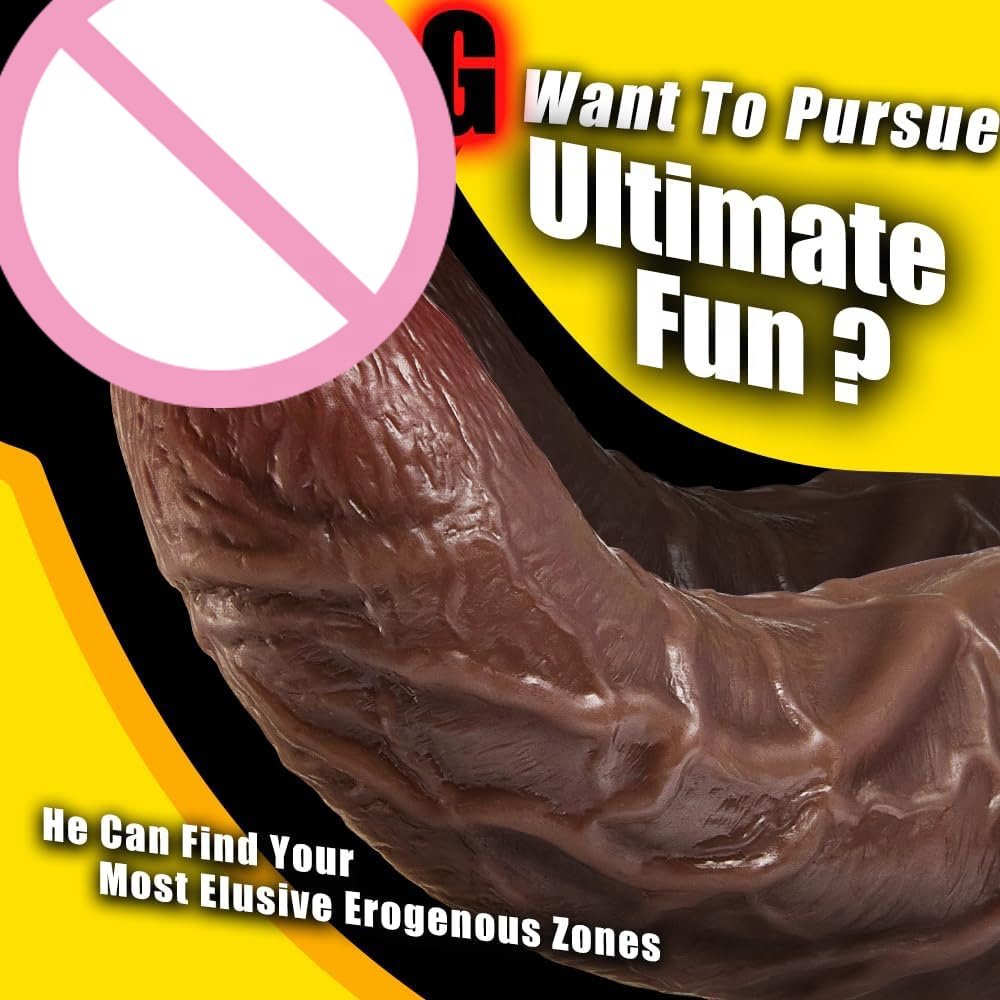 Huge Thick Dildo for G-spot Stimulation Orgasm with Powerful Suction Cup Silicone Realistic Dildo Vagina Anal Sex Toys for Women