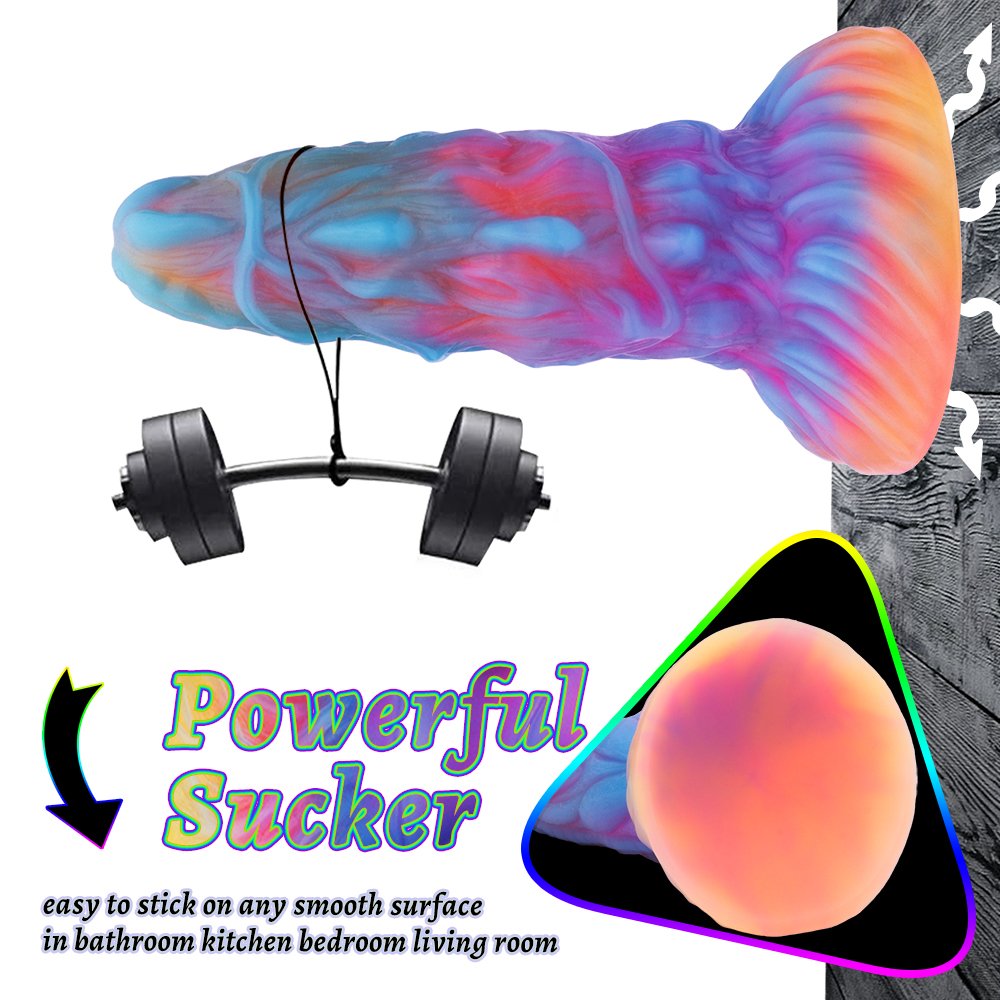 Silicone Glowing Luminous Huge Penis Dragon Monster Dildo Anal Dilation Plug Butt Plug for Women Female Masturbator Sex Toys