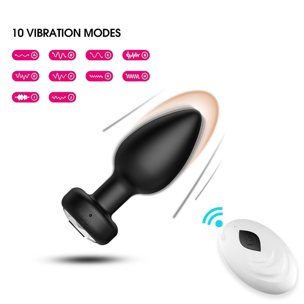 Wireless Remote Anal Vibrator Sex Toy For Men Women Male Prostate Massage Vagina G Spot Anal Butt Plug
