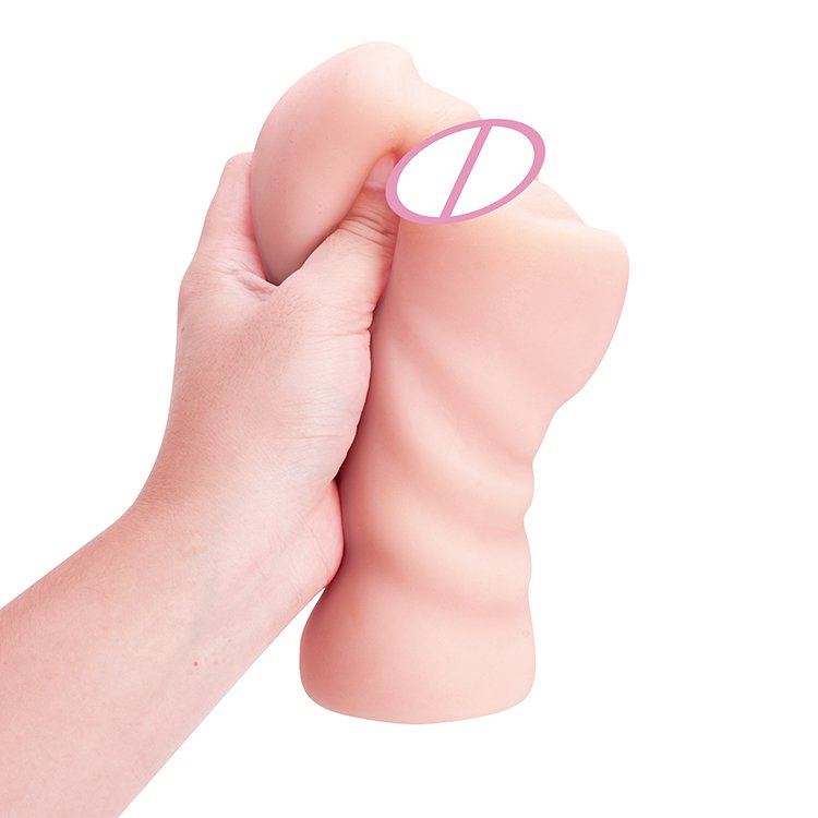 Male Masturbation Cup Hands Free Touch 3D Lifelike Soft Buttocks And Vaginal Anal Sex Pleasure Skin Color Adult Toys