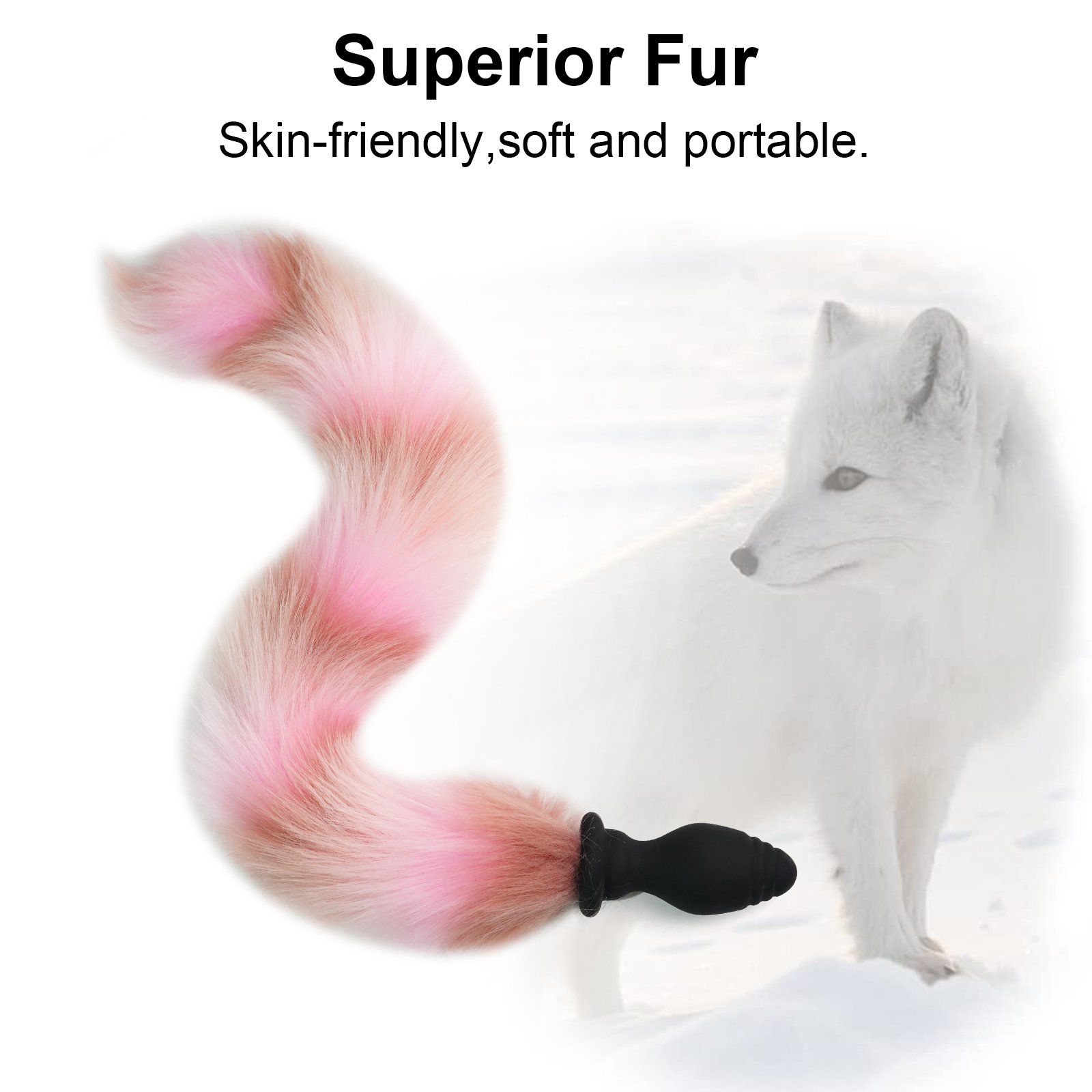 Sexbay Japan's latest rubber suction toy Male female Fox tail portable vibrating anal plug custom silicone butt plug