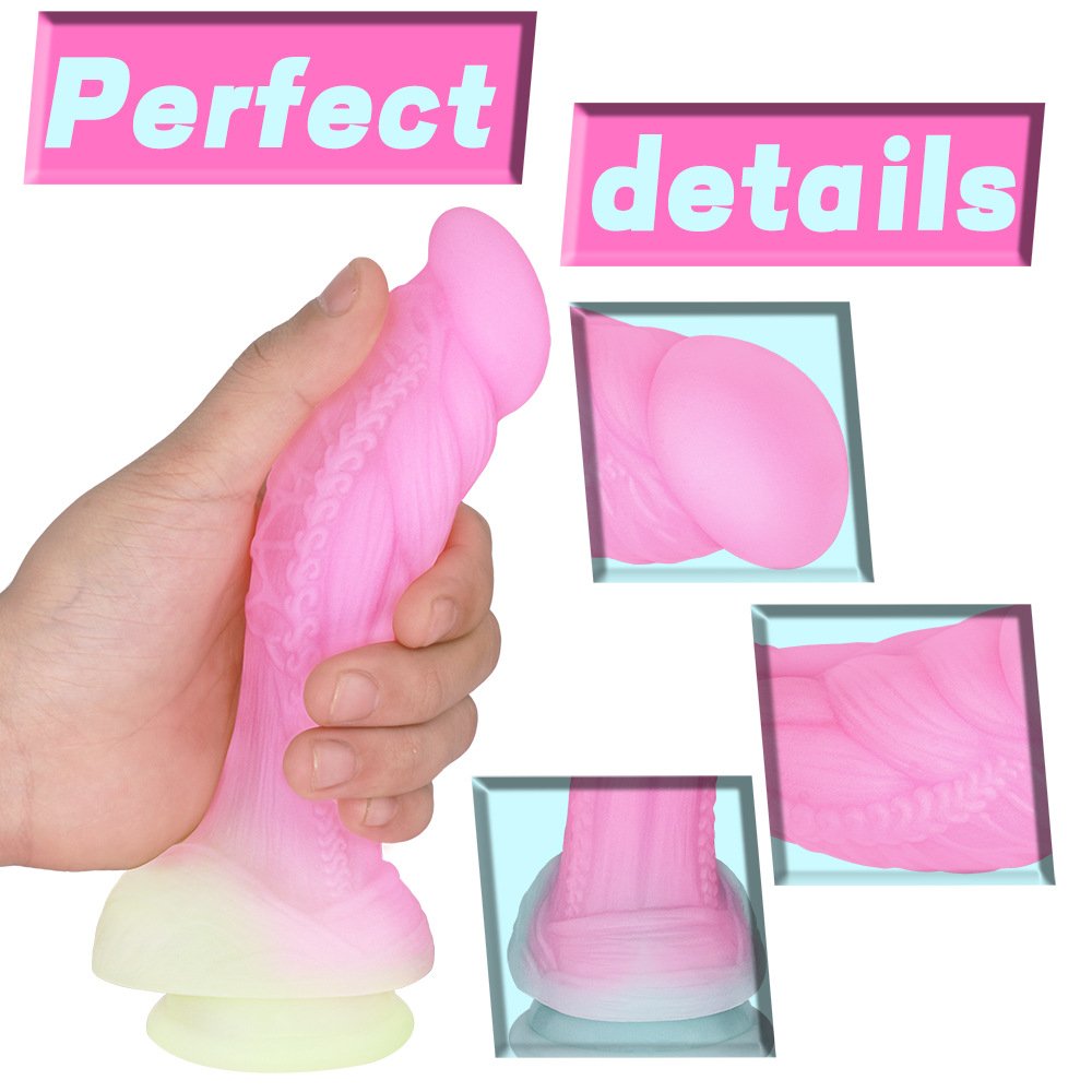 White Fairy Gradient Color Simulated Anal Plug Female Masturbation Device Adult Products Made of Silicone and TPE