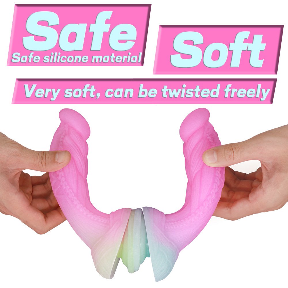 White Fairy Gradient Color Simulated Anal Plug Female Masturbation Device Adult Products Made of Silicone and TPE