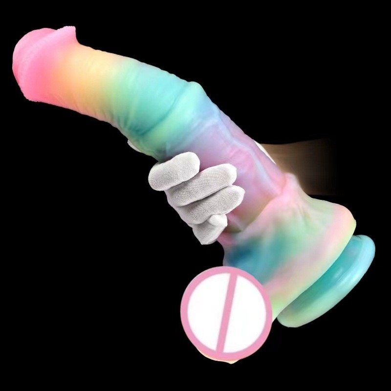 Cross-Border Animals Horse Penis Silicone Dildos Mixed Colors Adult Products for Men Women Masturbation Anal Plugs Masturbators