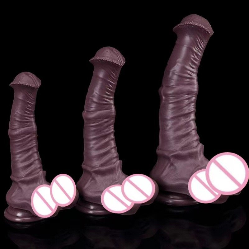 Cross-Border Animals Horse Penis Silicone Dildos Mixed Colors Adult Products for Men Women Masturbation Anal Plugs Masturbators