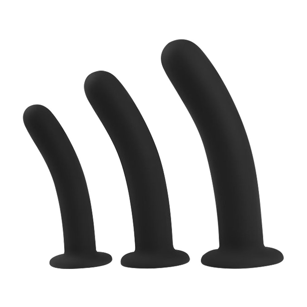 Adult sex toy silicone 3-piece plug masturbator male and female anal toy soft silicone hip plug set hip plug prostate massager