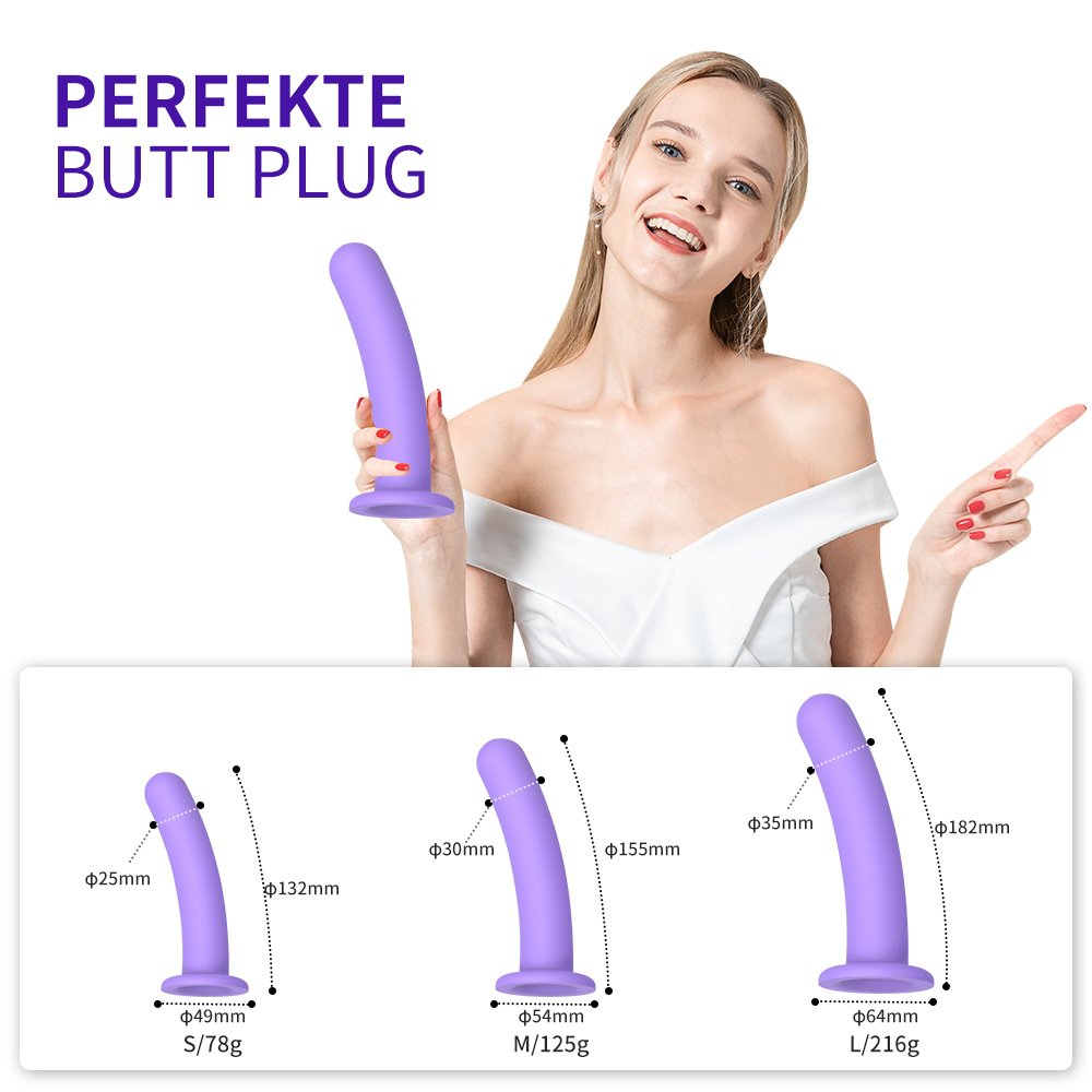 Adult sex toy silicone 3-piece plug masturbator male and female anal toy soft silicone hip plug set hip plug prostate massager
