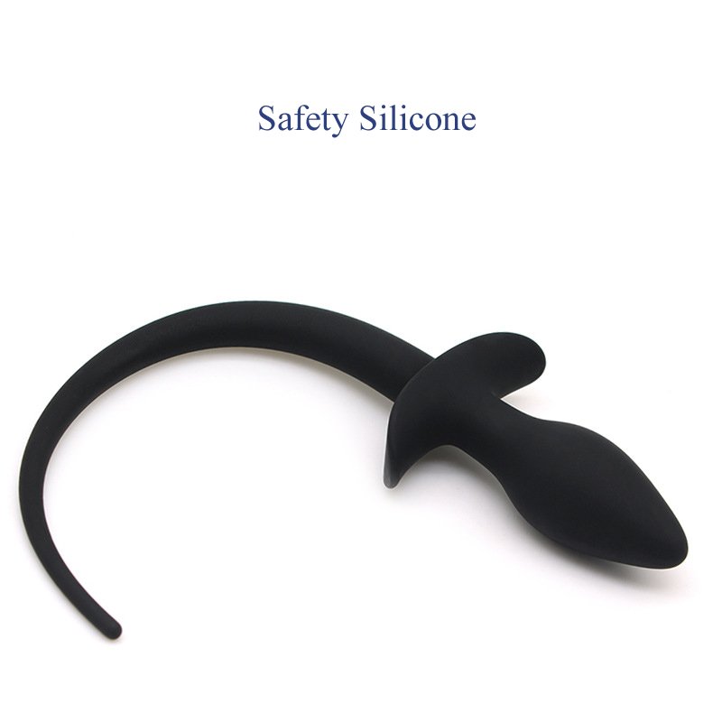 Wholesale SM Erotic Couple Intimate Sex Toy Dog Tail Anal Plug for Gay Role Playing Adult Toys