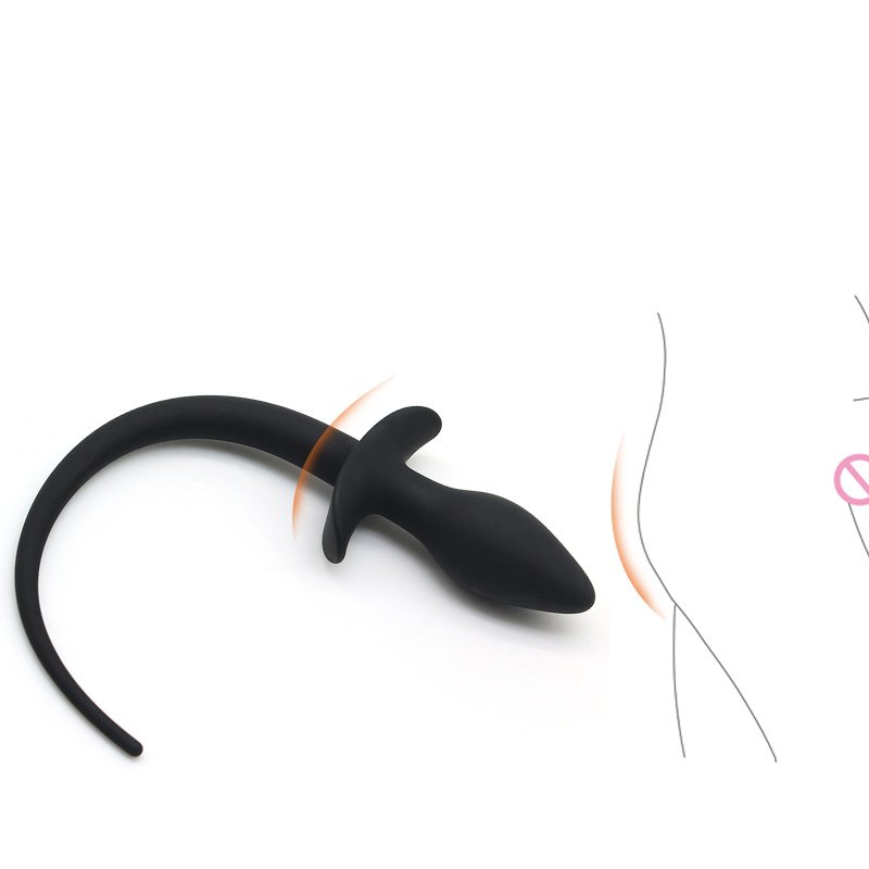 Wholesale SM Erotic Couple Intimate Sex Toy Dog Tail Anal Plug for Gay Role Playing Adult Toys