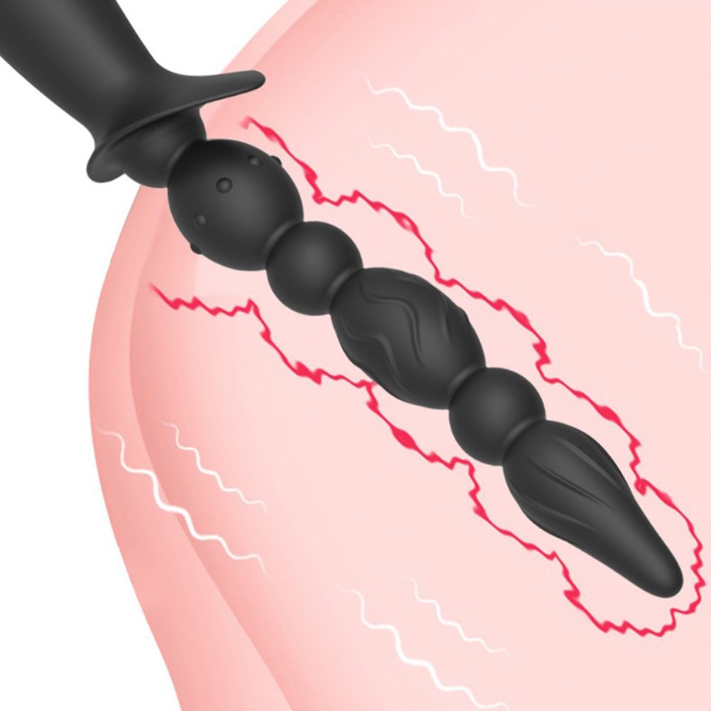 vibrating anal plug holds medical grade silicone and rechargeable li-ion battery sex toys for men