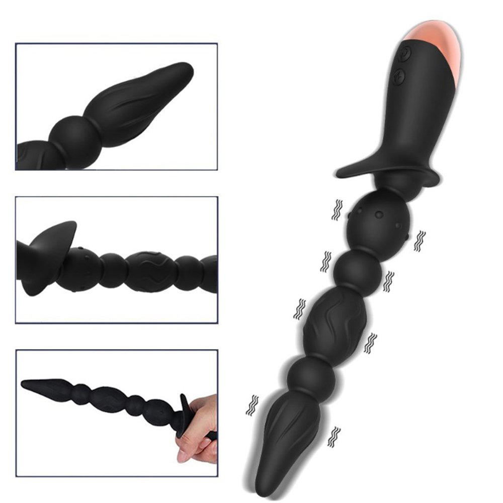 vibrating anal plug holds medical grade silicone and rechargeable li-ion battery sex toys for men