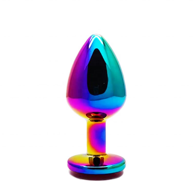 Factory Supplier New Arrival Rainbow Butt Plug Anal Sex Toy For Adult