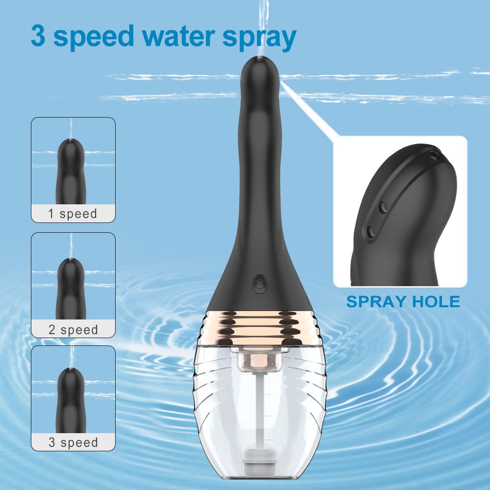Automatic Enema Anal Cleaning Heads Water Nozzles Washing Vaginal Anal Cleaner Hygiene Tool Sex toys For Woman Men USB Charging