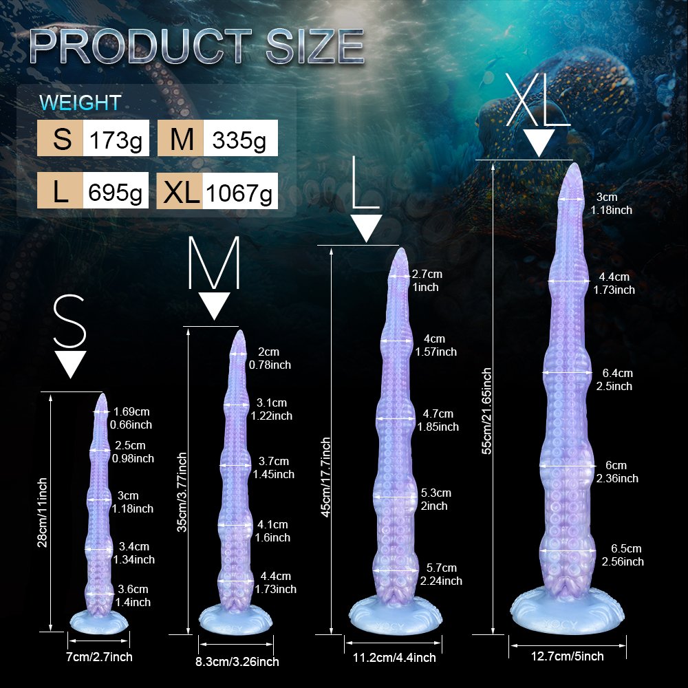 YOCY 55CM Tentacle Dildo Anal Plug Long Butt plug Prostate Massager Sex Toys For Women Men Fantasy Monster Dildo FAAK TOYS